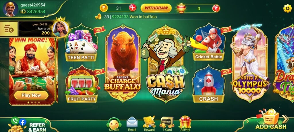 Luck Patti APK को डाउनलोड करें | ₹50 मुफ़्त बोनस | न्यूनतम ₹100 निकालें