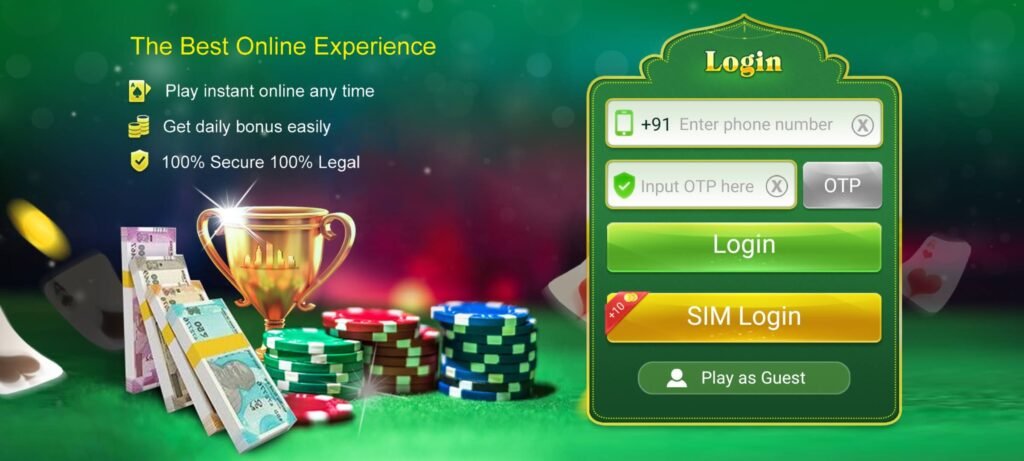 Luck Patti APK में रजिस्टर कैसे करें?
